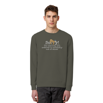 No-Activity Faultier - Organic Basic Unisex Sweatshirt