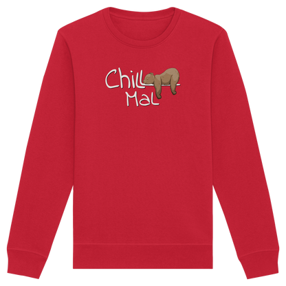 Chill Mal schläfriger Braunbär - Organic Basic Unisex Sweatshirt
