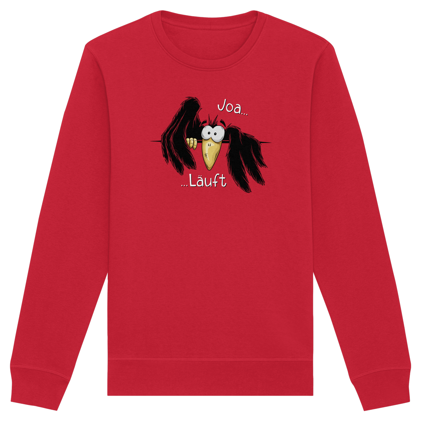 Joa Läuft Krähe gechillter Rabe - Organic Basic Unisex Sweatshirt