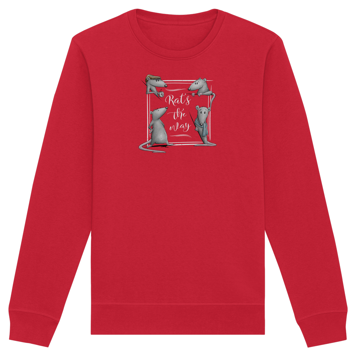Rat’s The Way Kaffeehaus Ratten - Organic Basic Unisex Sweatshirt
