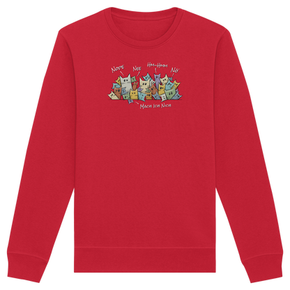 Nope, Nee, Nö Katzen - Organic Basic Unisex Sweatshirt