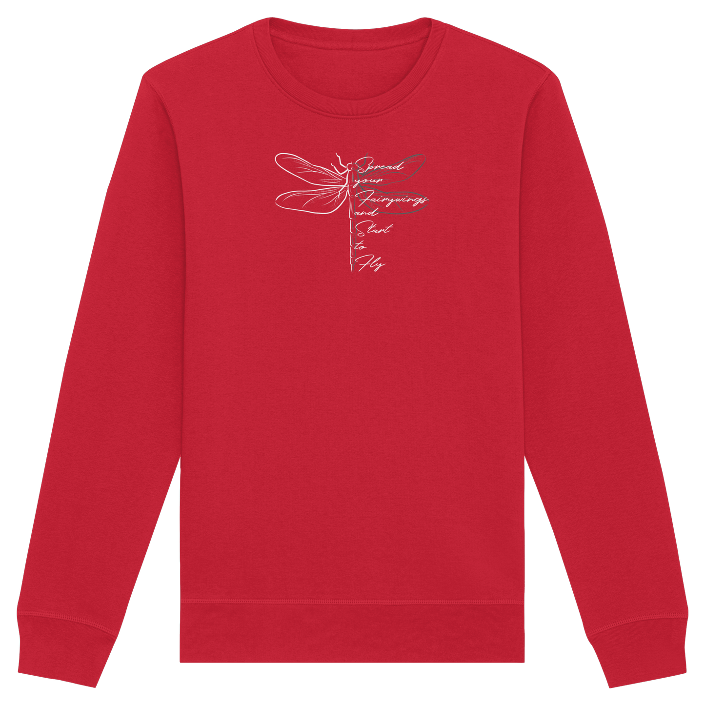 Breite die Flügel aus und flieg los | Libelle - Organic Basic Unisex Sweatshirt