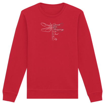 Breite die Flügel aus und flieg los | Libelle - Organic Basic Unisex Sweatshirt