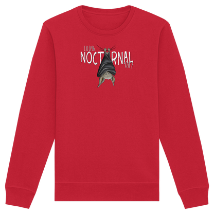 100% nachtaktive Fledermaus - Organic Basic Unisex Sweatshirt