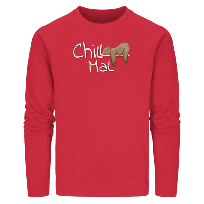 Chill Mal schläfriger Braunbär - Organic Basic Unisex Sweatshirt