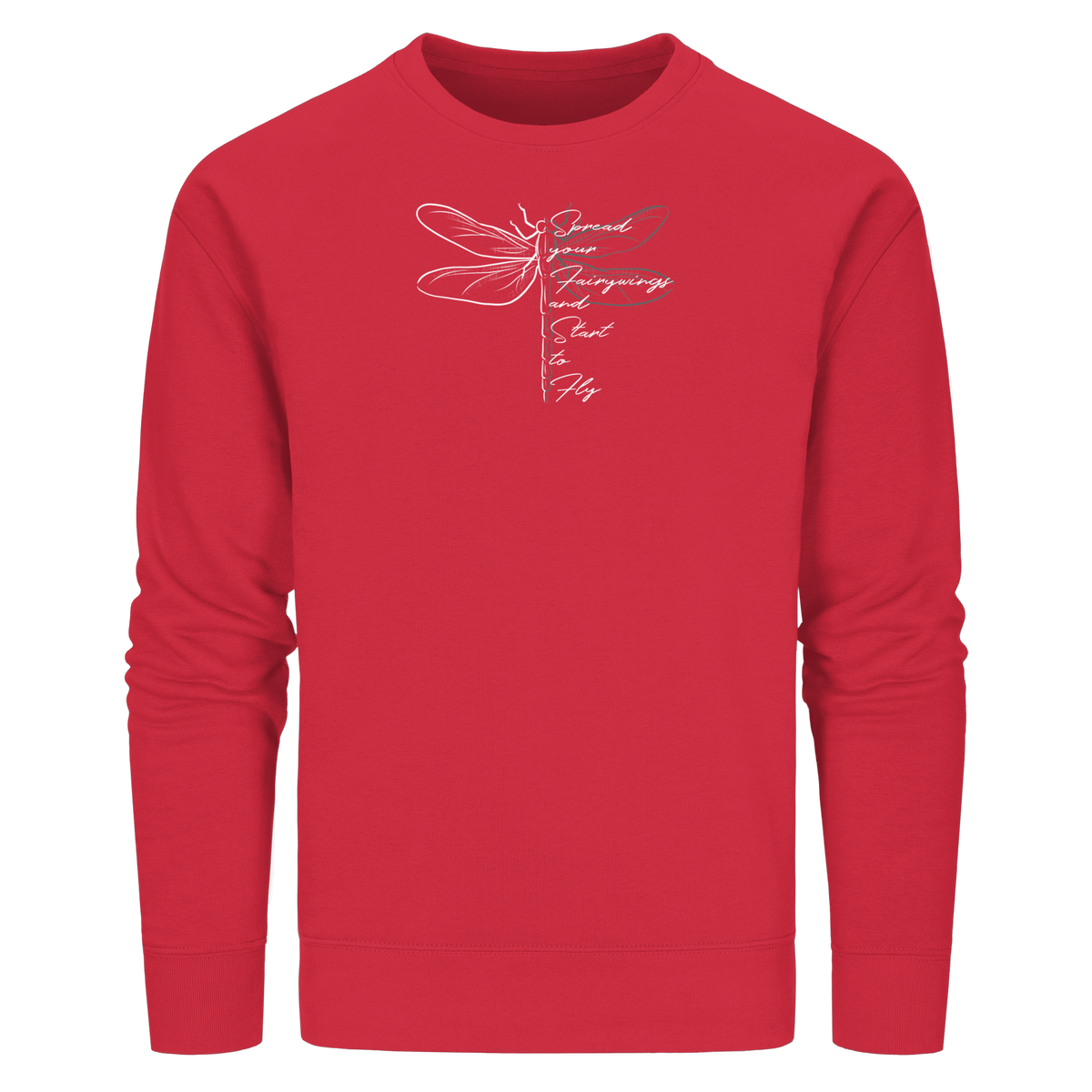 Breite die Flügel aus und flieg los | Libelle - Organic Basic Unisex Sweatshirt