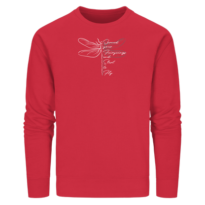 Breite die Flügel aus und flieg los | Libelle - Organic Basic Unisex Sweatshirt