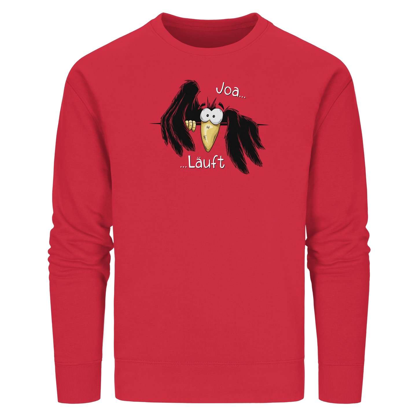Joa Läuft Krähe gechillter Rabe - Organic Basic Unisex Sweatshirt