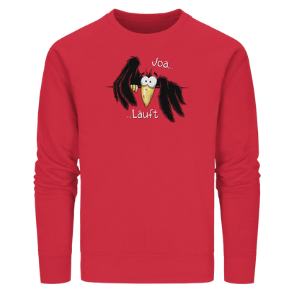 Joa Läuft Krähe gechillter Rabe - Organic Basic Unisex Sweatshirt