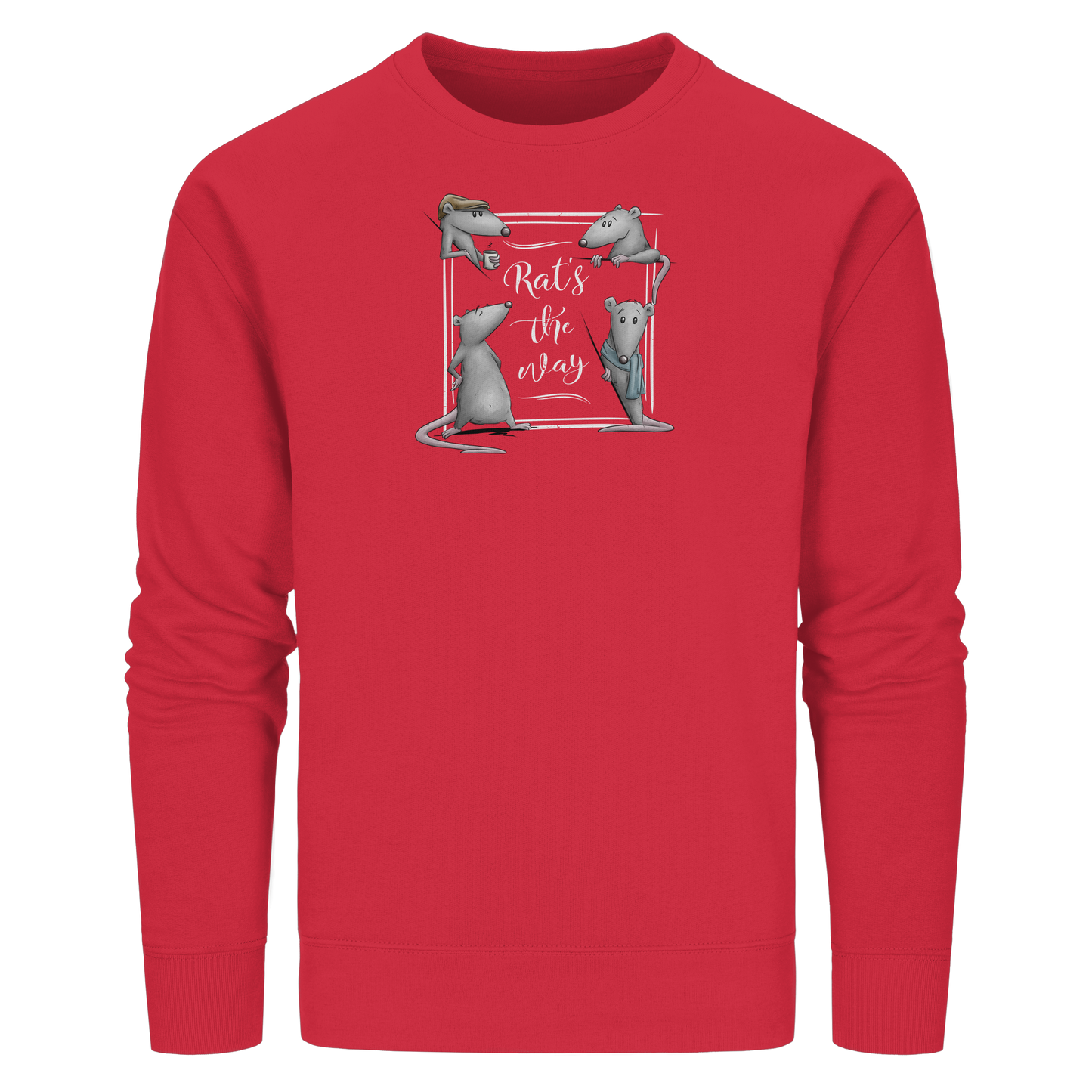 Rat’s The Way Kaffeehaus Ratten - Organic Basic Unisex Sweatshirt