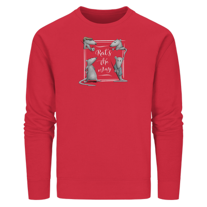 Rat’s The Way Kaffeehaus Ratten - Organic Basic Unisex Sweatshirt