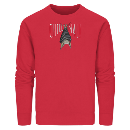 Chill Mal gemütliche Fledermaus - Organic Basic Unisex Sweatshirt
