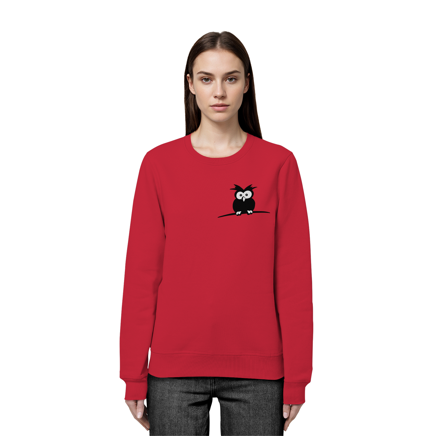Kleine struppige Eule - Organic Basic Unisex Sweatshirt
