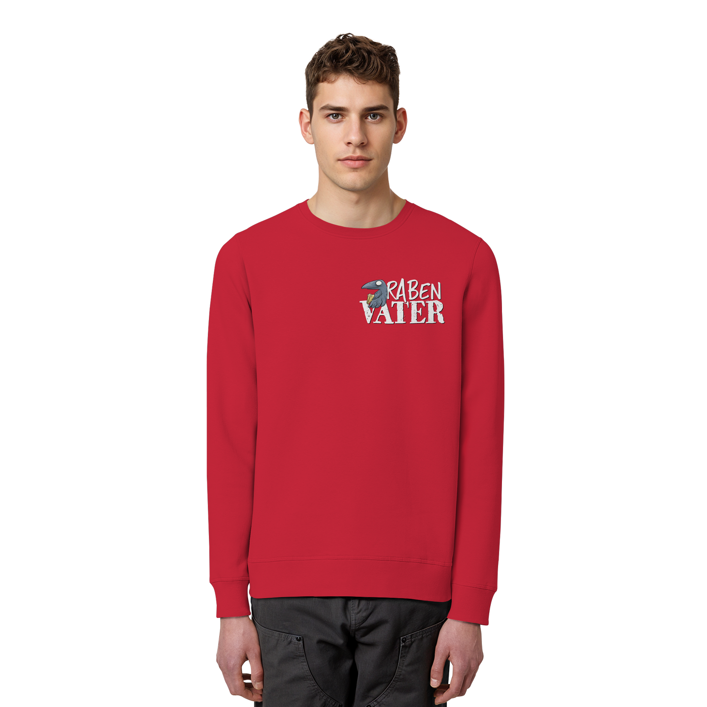 Rabenvater Krähenpapa - Organic Basic Unisex Sweatshirt