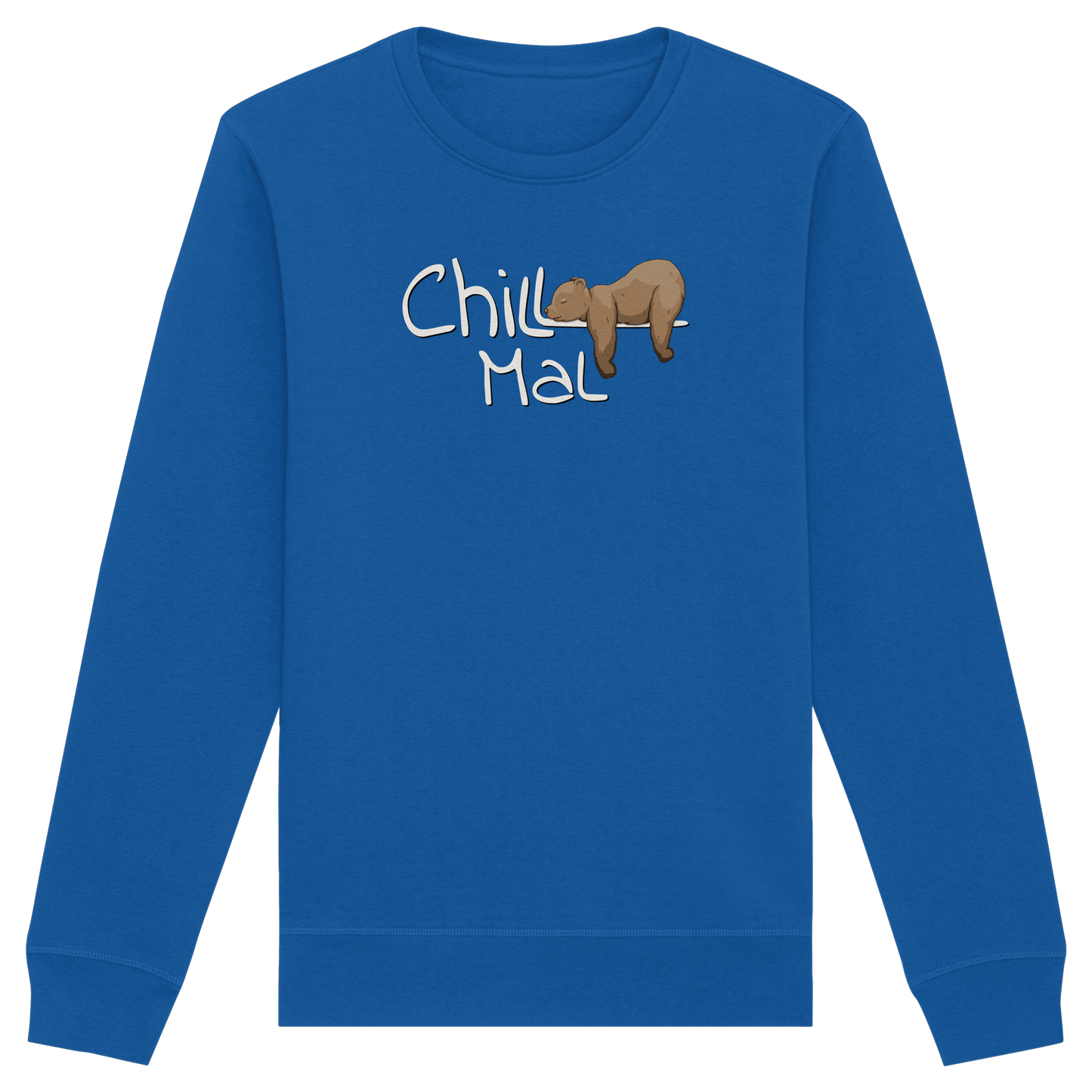 Chill Mal schläfriger Braunbär - Organic Basic Unisex Sweatshirt