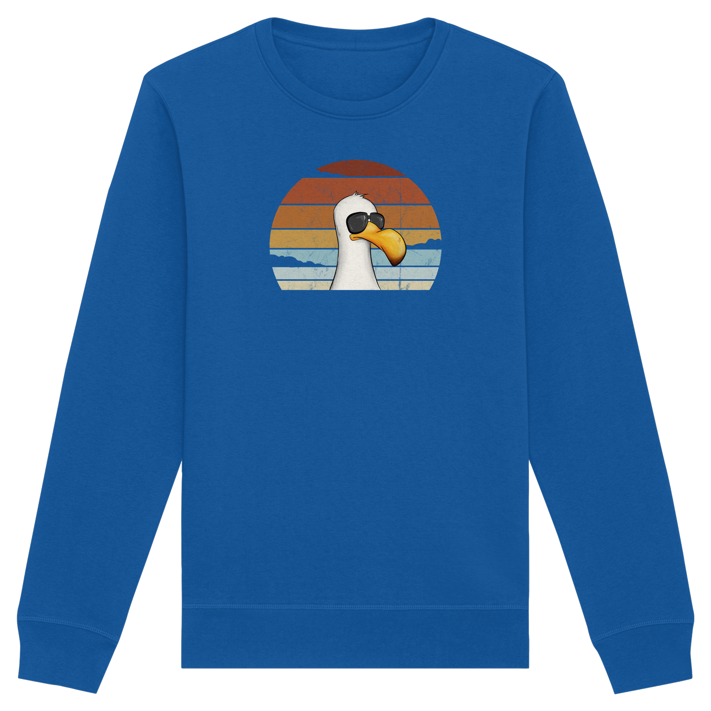 Cool lässige Retro Möwe - Organic Basic Unisex Sweatshirt