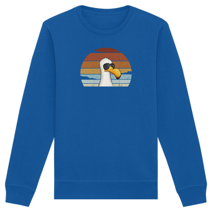 Cool lässige Retro Möwe - Organic Basic Unisex Sweatshirt