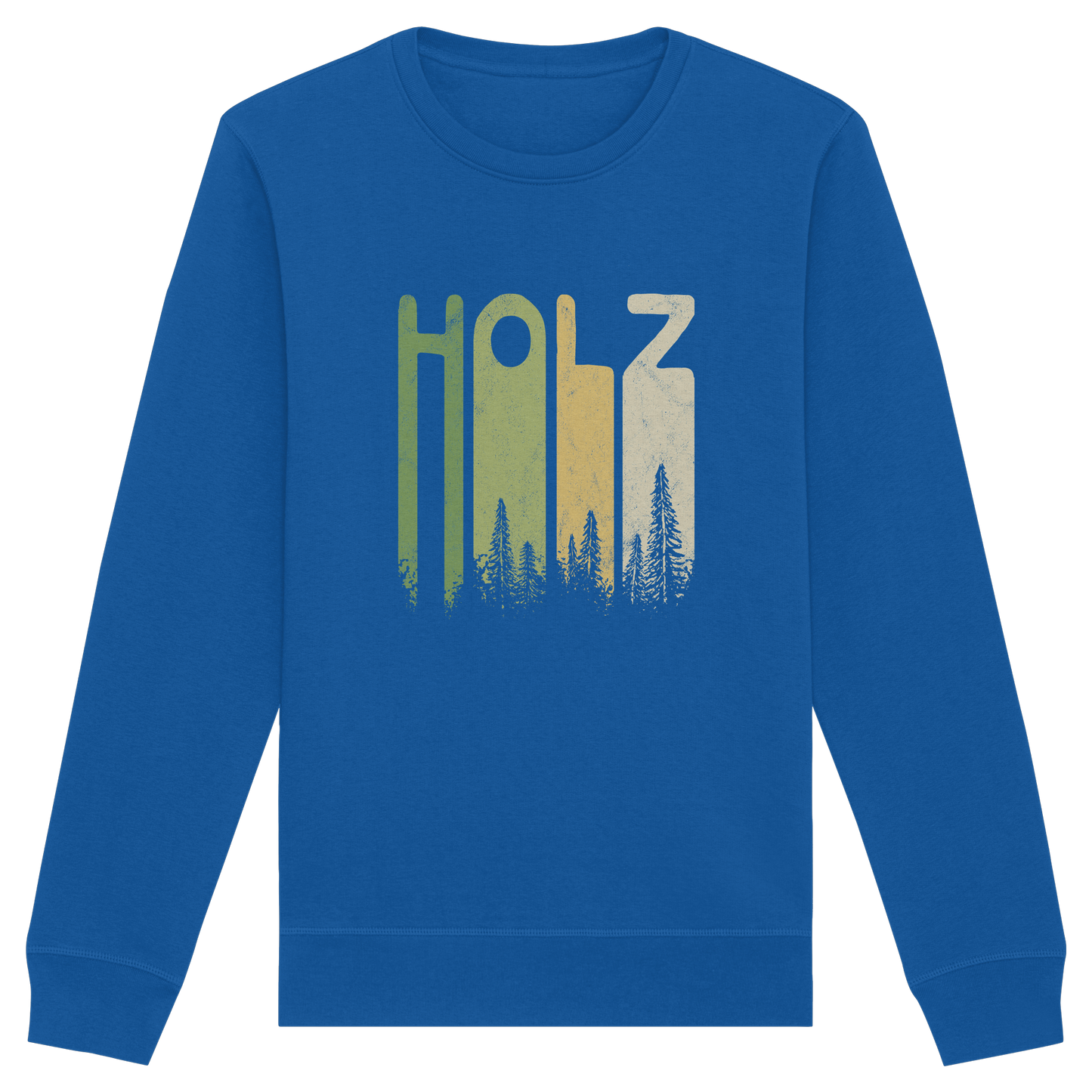 Holz Retro Wald Schriftzug - Organic Basic Unisex Sweatshirt