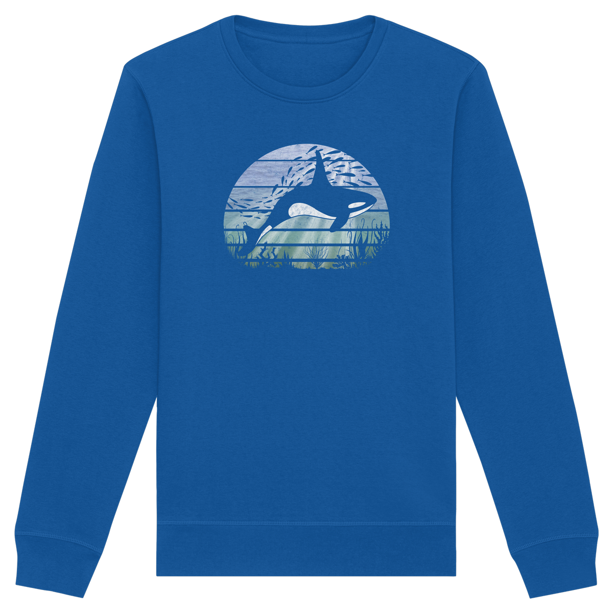 Retro Tiefsee Schwertwal Orca - Organic Basic Unisex Sweatshirt