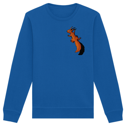 Süßes Eichhörnchen klettert - Organic Basic Unisex Sweatshirt