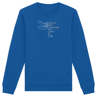 Breite die Flügel aus und flieg los | Libelle - Organic Basic Unisex Sweatshirt