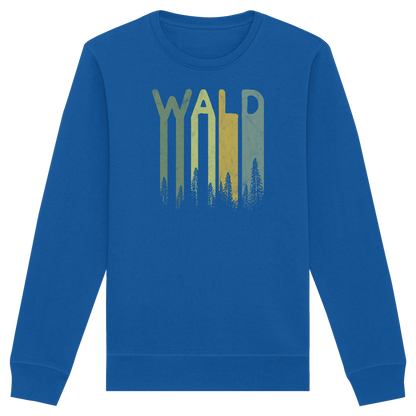 Wald Retro Forst Schriftzug - Organic Basic Unisex Sweatshirt