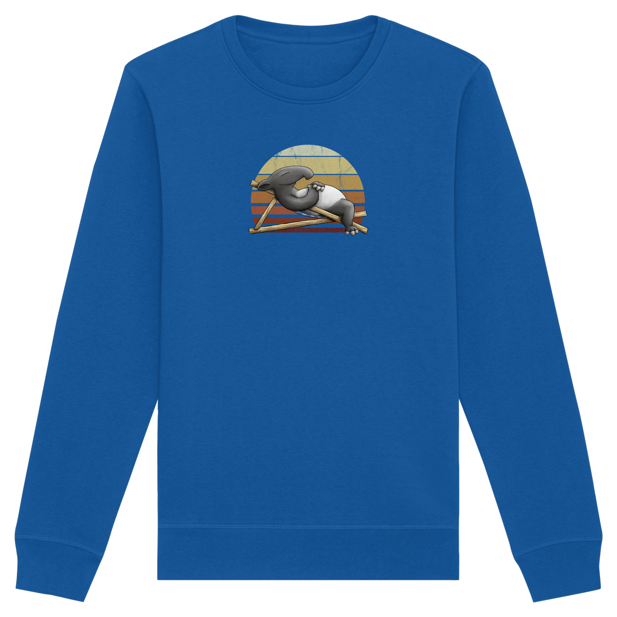 Lässiger Retro Sundown Tapir - Organic Basic Unisex Sweatshirt