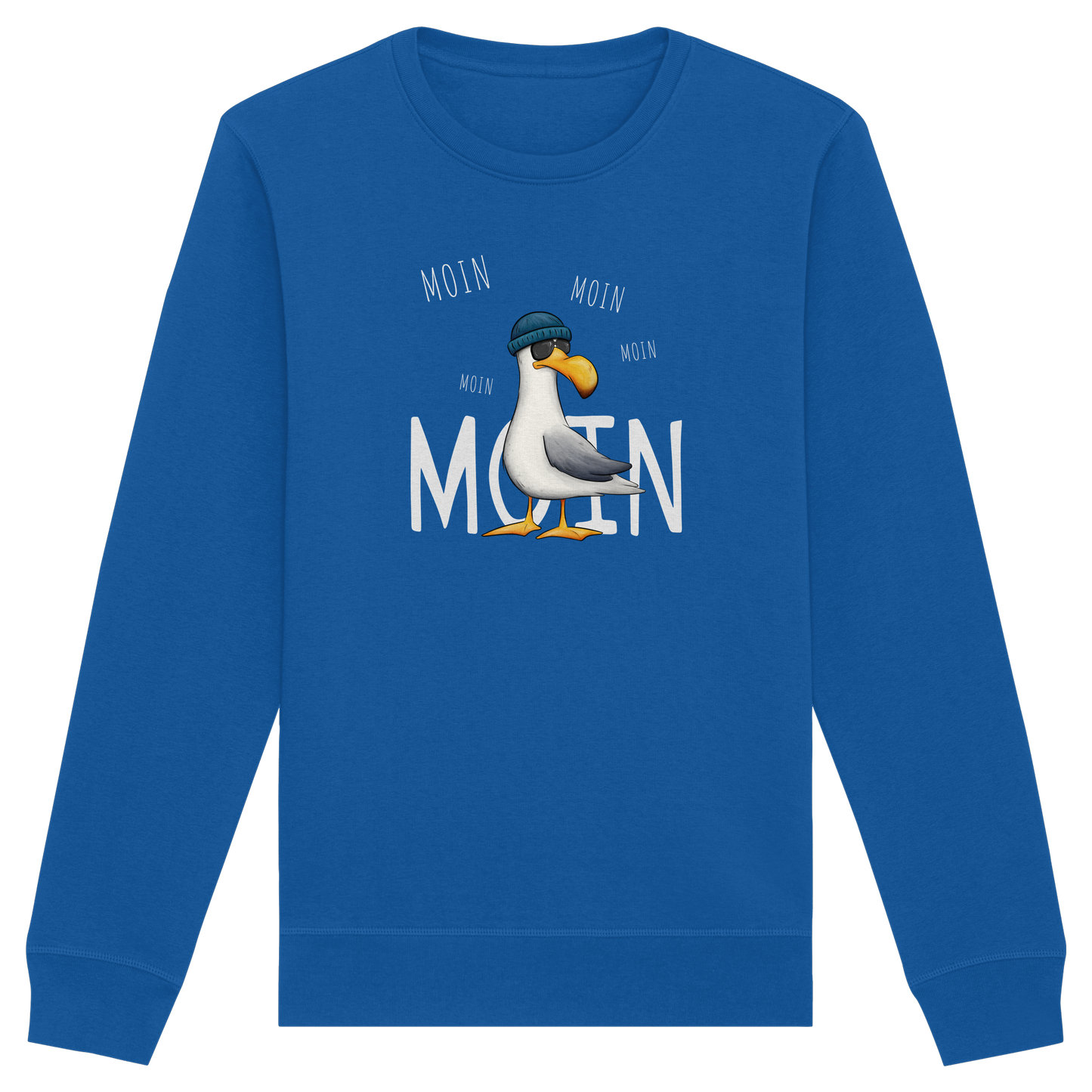Moin Moin Lässige Hipster Möwe  - Organic Basic Unisex Sweatshirt