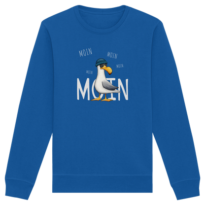 Moin Moin Lässige Hipster Möwe  - Organic Basic Unisex Sweatshirt