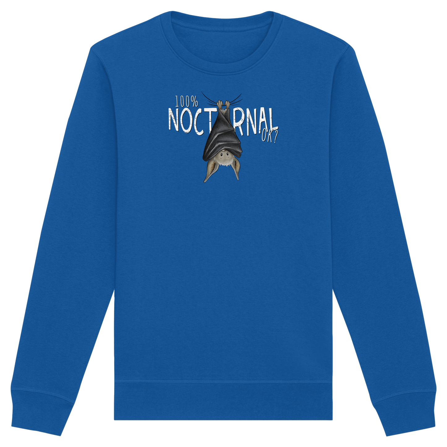 100% nachtaktive Fledermaus - Organic Basic Unisex Sweatshirt