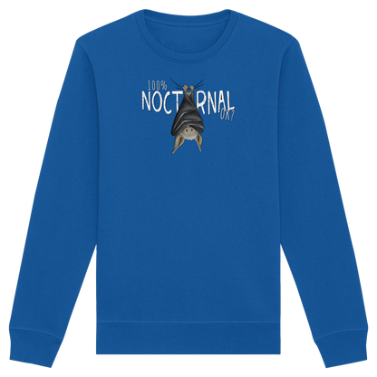 100% nachtaktive Fledermaus - Organic Basic Unisex Sweatshirt