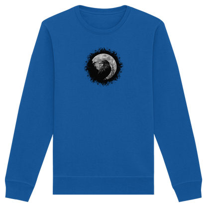 Schwarzer Rabe bei Vollmond  - Organic Basic Unisex Sweatshirt