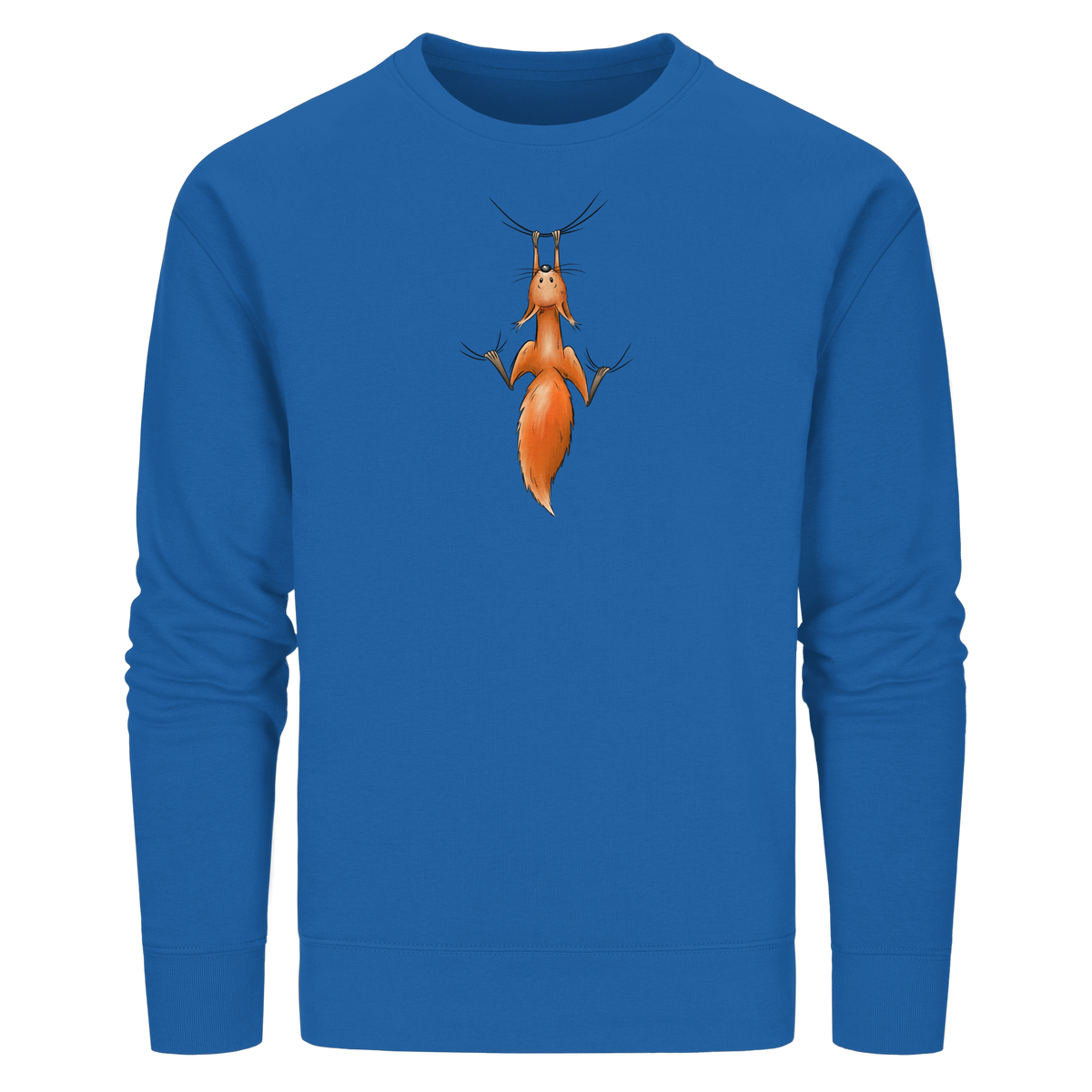 Rotes Eichhörnchen hängt ab - Organic Basic Unisex Sweatshirt
