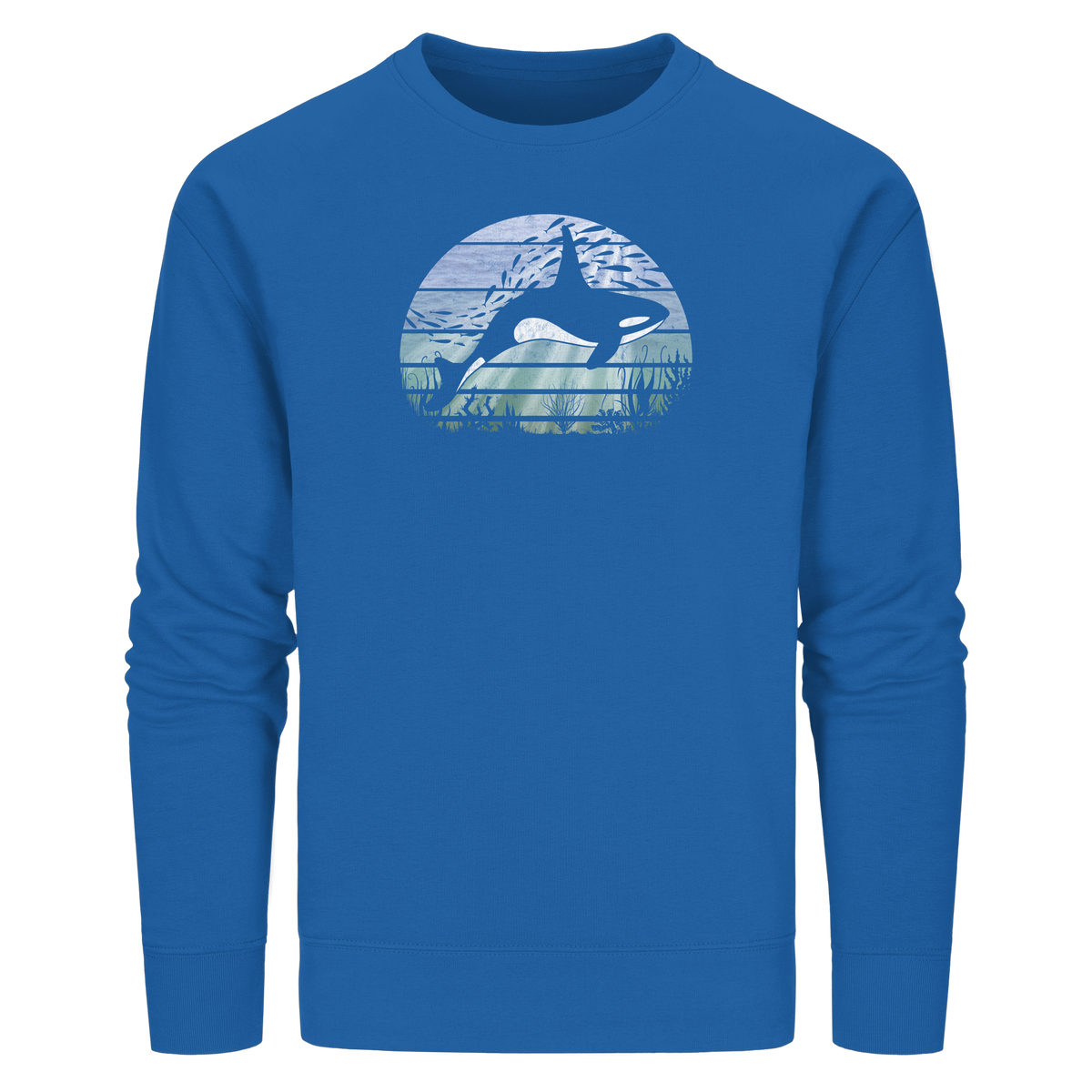 Retro Tiefsee Schwertwal Orca - Organic Basic Unisex Sweatshirt