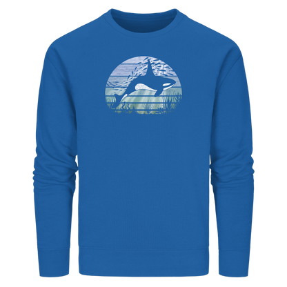 Retro Tiefsee Schwertwal Orca - Organic Basic Unisex Sweatshirt