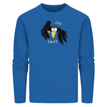 Joa Läuft Krähe gechillter Rabe - Organic Basic Unisex Sweatshirt