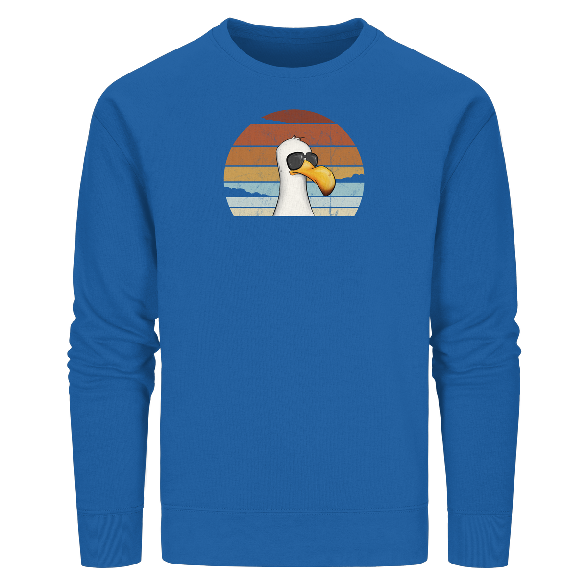 Cool lässige Retro Möwe - Organic Basic Unisex Sweatshirt