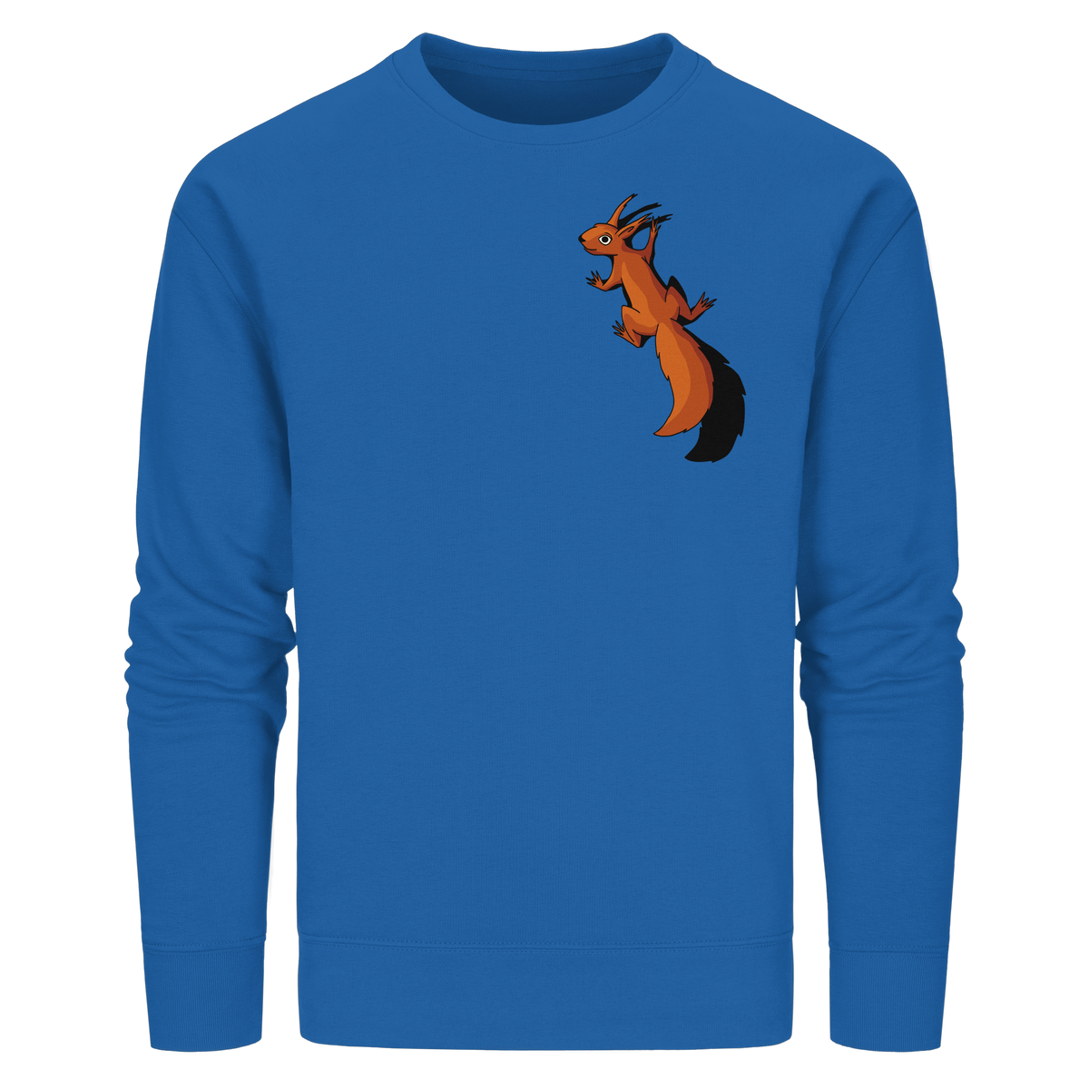 Süßes Eichhörnchen klettert - Organic Basic Unisex Sweatshirt
