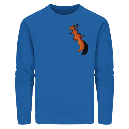 Süßes Eichhörnchen klettert - Organic Basic Unisex Sweatshirt