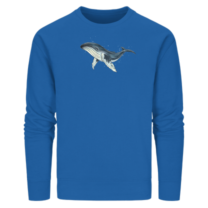 Tiefsee Ozean-Riese Buckelwal - Organic Basic Unisex Sweatshirt