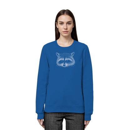 Waschbär Illustration Kritzelkunst - Organic Basic Unisex Sweatshirt