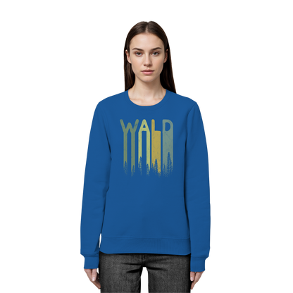 Wald Retro Forst Schriftzug - Organic Basic Unisex Sweatshirt