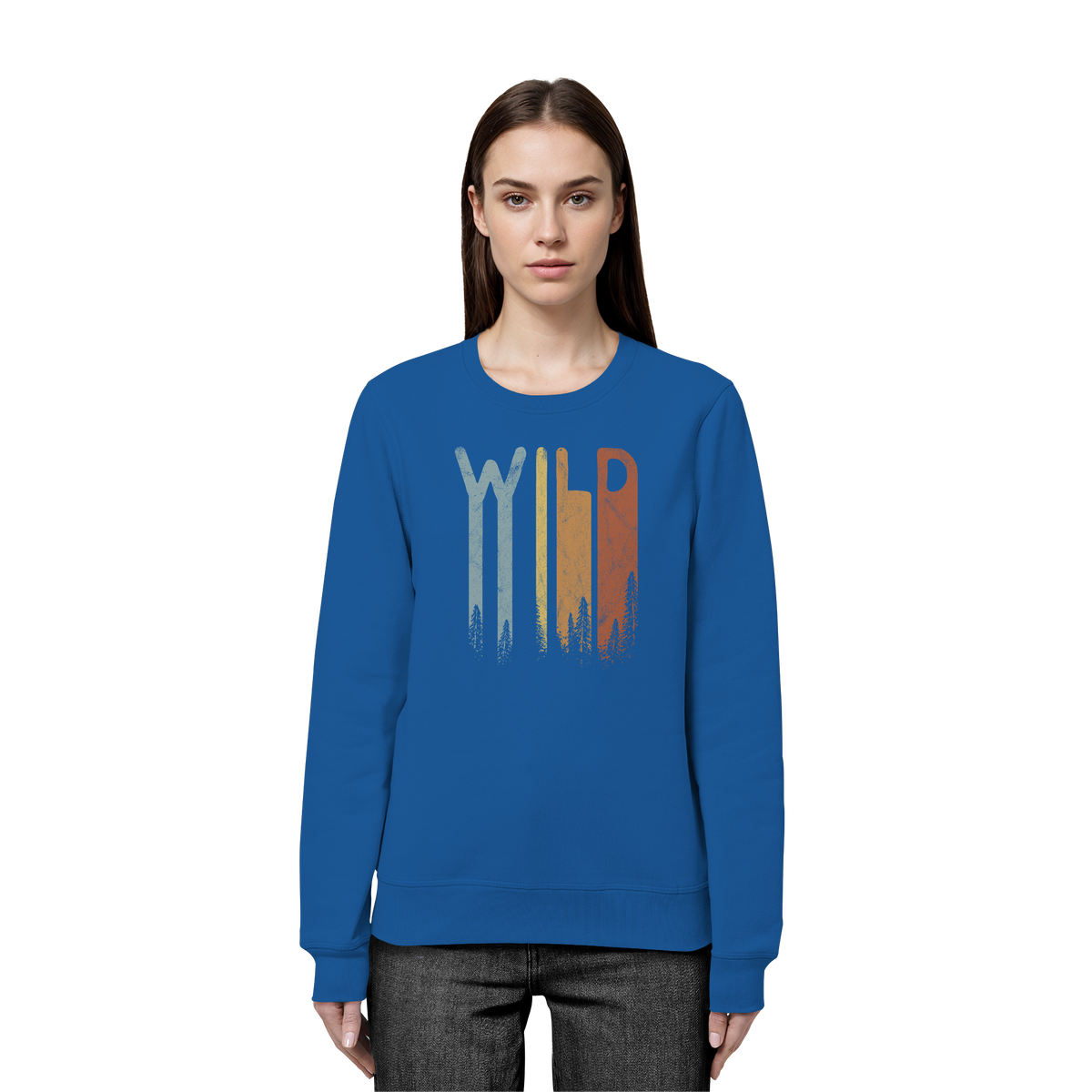 Wild Retro Schriftzug - Organic Basic Unisex Sweatshirt