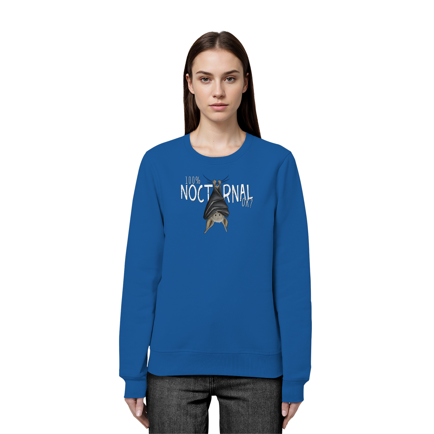 100% nachtaktive Fledermaus - Organic Basic Unisex Sweatshirt
