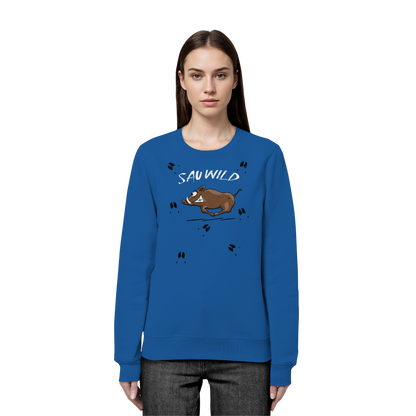 Sauwild wilde Sau | Wildschwein Keiler - Organic Basic Unisex Sweatshirt
