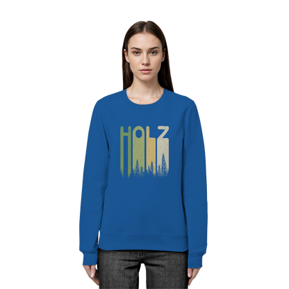 Holz Retro Wald Schriftzug - Organic Basic Unisex Sweatshirt
