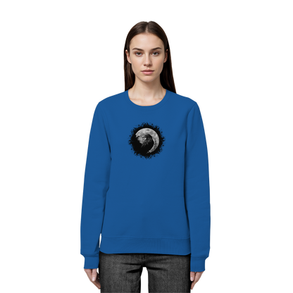 Schwarzer Rabe bei Vollmond  - Organic Basic Unisex Sweatshirt