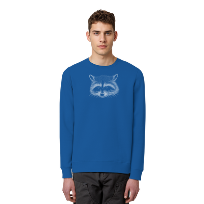 Waschbär Illustration Kritzelkunst - Organic Basic Unisex Sweatshirt