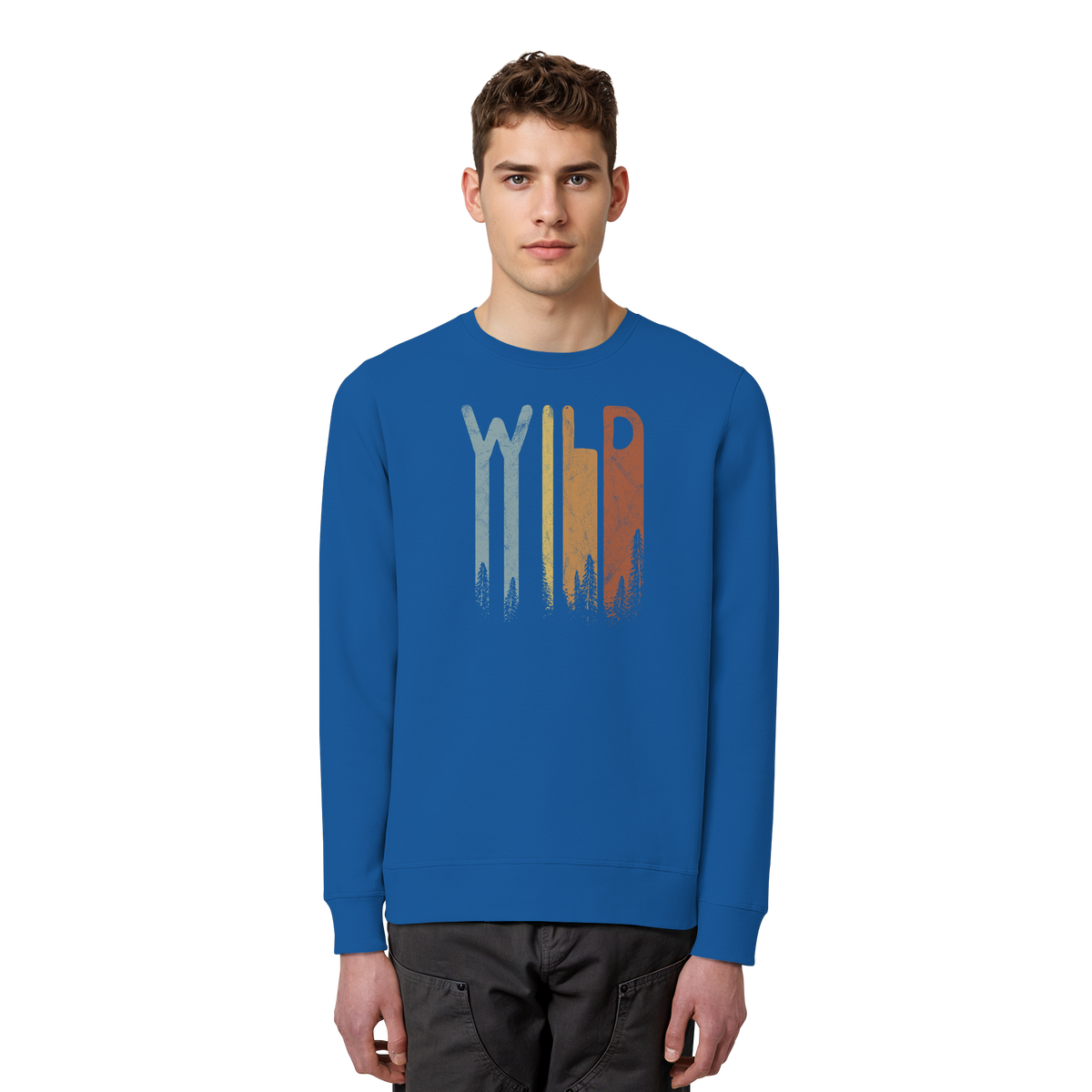 Wild Retro Schriftzug - Organic Basic Unisex Sweatshirt