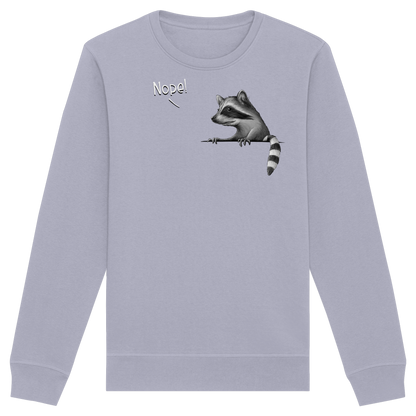 Nope! Frecher verwegener Waschbär - Organic Basic Unisex Sweatshirt